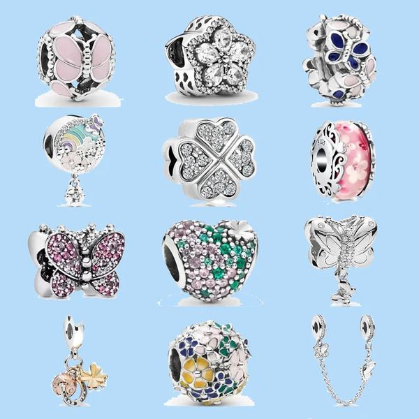 925 sterling silver charms for pandora jewelry beads diy pendant women bracelets beads new silver pink flower butterfly charm glass, Black
925 sterling silver charms for pandora jewelry beads diy pendant women bracelets beads new silver pink flower butterfly charm glass, Black