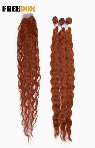 dom synthetic body wave hair extensions long soft hair bundles with closure 26quot ombre blonde orange hair weaving for wome7172531, Black
dom synthetic body wave hair extensions long soft hair bundles with closure 26quot ombre blonde orange hair weaving for wome7172531, Black