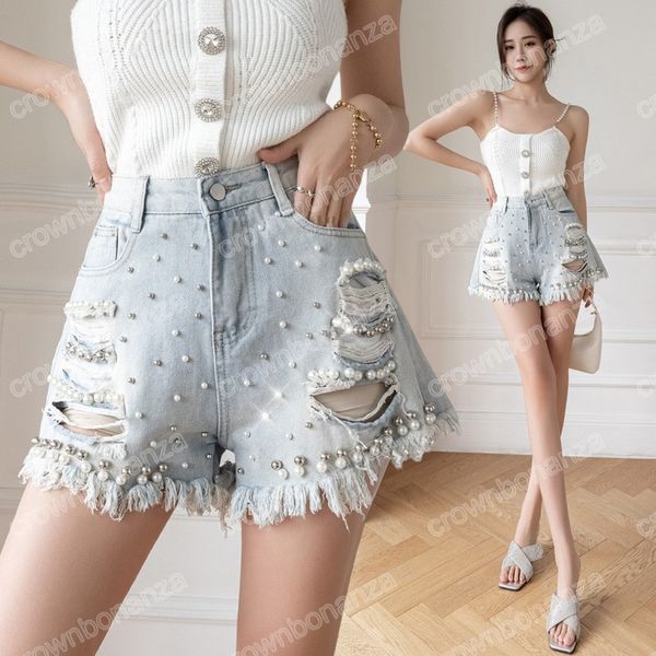 ripped short jeans women 2023 summer fashion beading pearl high waist tassel denim shorts woman blue wide leg loose shorts, White;black
ripped short jeans women 2023 summer fashion beading pearl high waist tassel denim shorts woman blue wide leg loose shorts, White;black