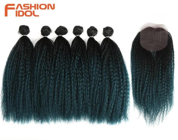 fashion idol afro kinky straight fake hair weaves for black women 6 bundles with closure ombre blue synthetic hair extensions 22024792184, Black;brown
fashion idol afro kinky straight fake hair weaves for black women 6 bundles with closure ombre blue synthetic hair extensions 22024792184, Black;brown