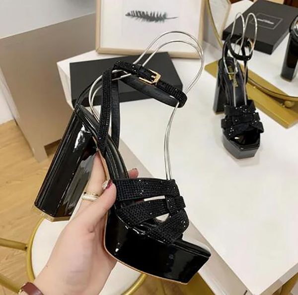 summer fashion leather sandals fashion designers platform cross connection super high heel bow rubber antiskid sandals, Black
summer fashion leather sandals fashion designers platform cross connection super high heel bow rubber antiskid sandals, Black