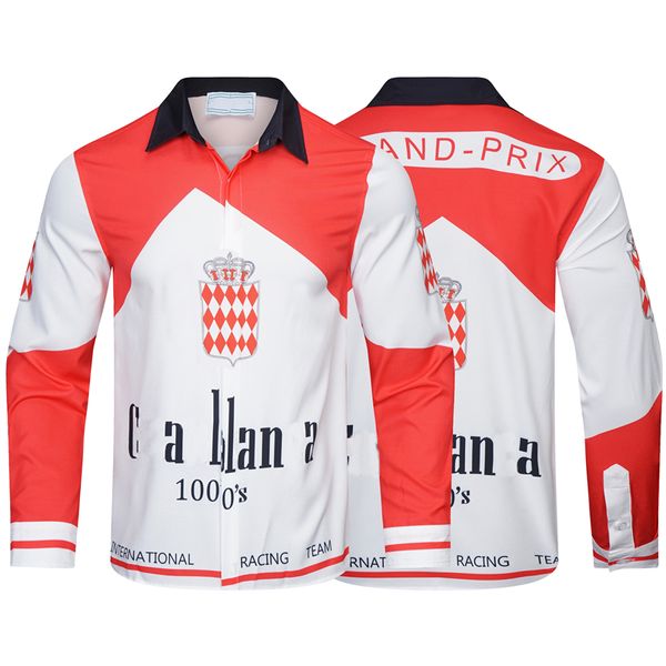 casablanca collar french brand design f1 race suit printed long sleeve casual fashion cardigan single button men's comfortable shirt si, White;black
casablanca collar french brand design f1 race suit printed long sleeve casual fashion cardigan single button men's comfortable shirt si, White;black