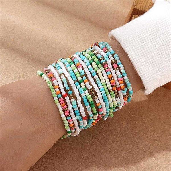 bohemian hand woven strands colored beaded beads bracelet multi layer finished product set of ornaments wholesale, Black
bohemian hand woven strands colored beaded beads bracelet multi layer finished product set of ornaments wholesale, Black