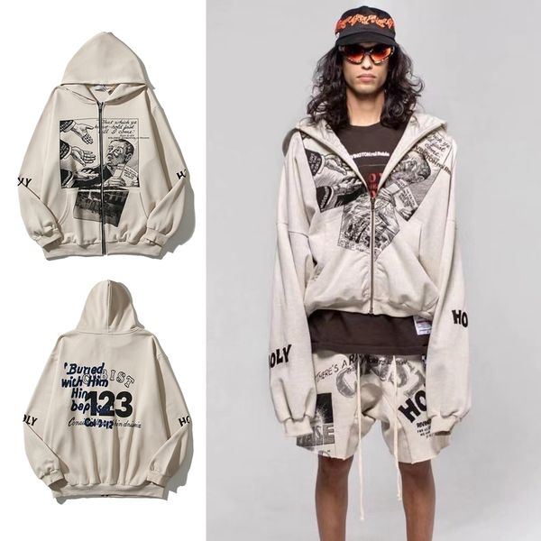 foam letter printing sweater for men and women casual long-sleeved washed old round neck pullover print retro old cardigan zipper hooded swe, Black
foam letter printing sweater for men and women casual long-sleeved washed old round neck pullover print retro old cardigan zipper hooded swe, Black