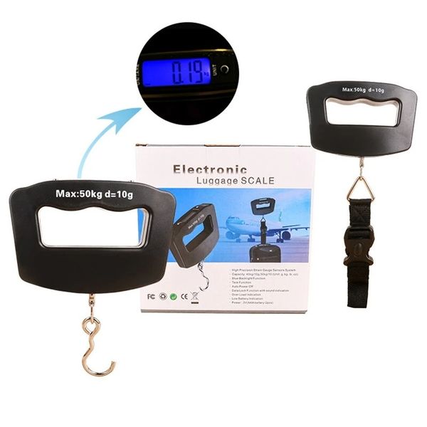Image of 50kg Mini Portable Electronic Scale Home Household Supermarket Buying Vegetables Fishing Hook Scale Express Parcel Luggage