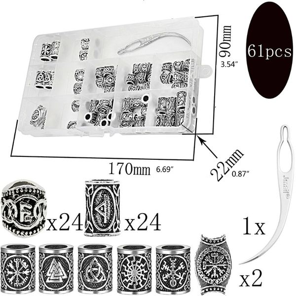 other jewelry sets 61 pieces hair beard beads braiding runes norse viking for complete kit bracelets necklace accessories 230512, Silver
other jewelry sets 61 pieces hair beard beads braiding runes norse viking for complete kit bracelets necklace accessories 230512, Silver