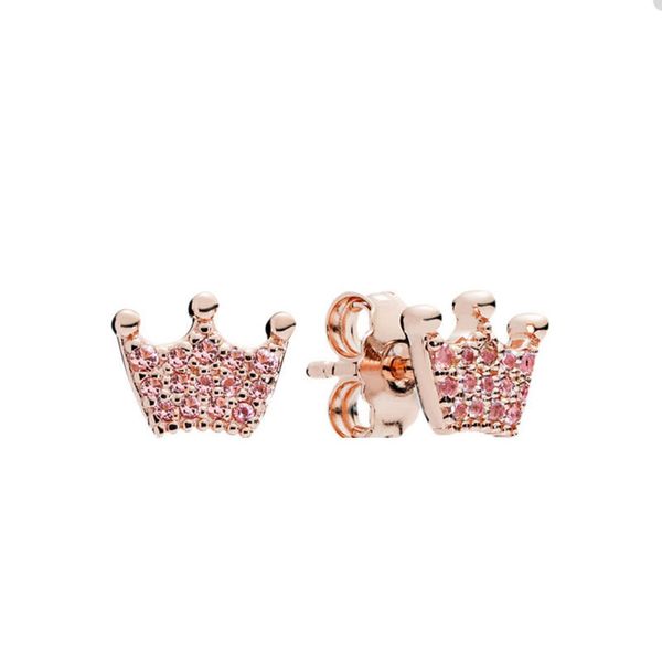 luxury rose gold pink crown stud earring for pandora real sterling silver wedding jewelry designer earrings for women girlfriend gift earrin, Golden;silver
luxury rose gold pink crown stud earring for pandora real sterling silver wedding jewelry designer earrings for women girlfriend gift earrin, Golden;silver