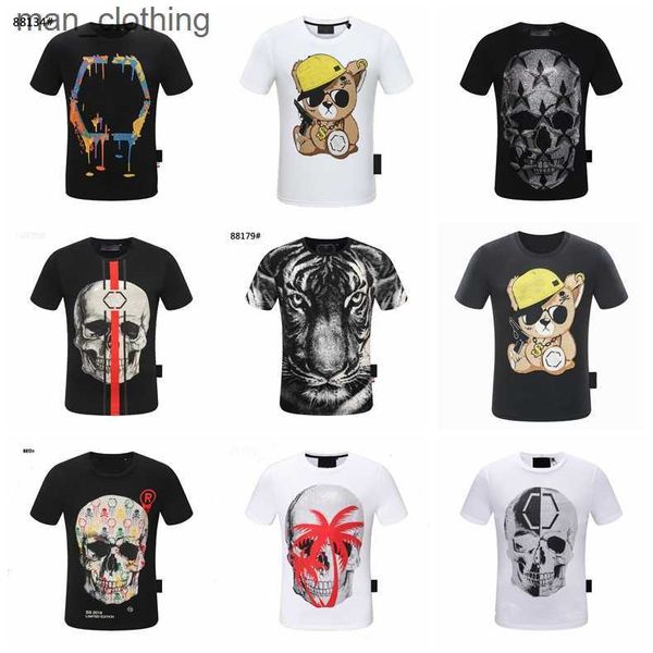 designer tee plein luxury plein bear t-shirt brand designer tshirt spray short-sleeved summer mens womens tees t shirt rhinestone skull men, White;black
designer tee plein luxury plein bear t-shirt brand designer tshirt spray short-sleeved summer mens womens tees t shirt rhinestone skull men, White;black