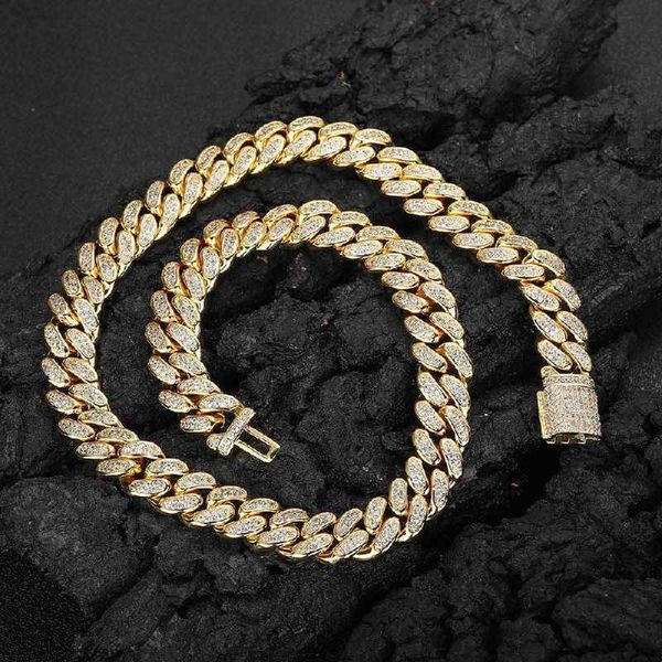 european hip hop12mmdouble row full diamond cuban necklace personalized men's zircon necklace, Silver
european hip hop12mmdouble row full diamond cuban necklace personalized men's zircon necklace, Silver
