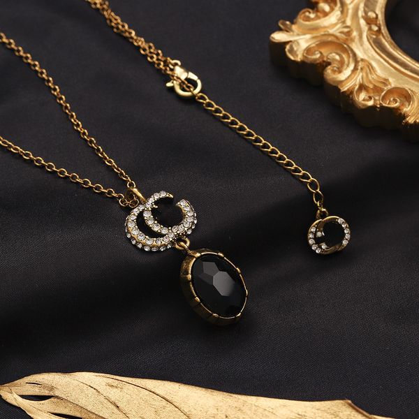 luxury designer necklace for women brand letter gem pendant chain necklaces jewelry accessory 16style, Silver
luxury designer necklace for women brand letter gem pendant chain necklaces jewelry accessory 16style, Silver