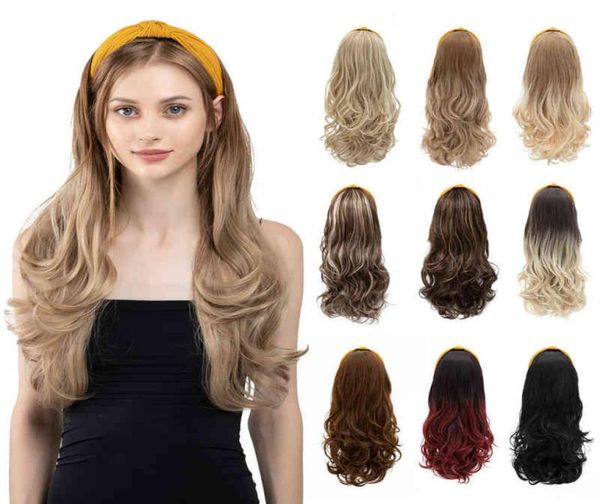 hair synthetic long wavy headband female ombre brown black blonde cosplay natural heat resistant half for women 2203016915299, Black;brown
hair synthetic long wavy headband female ombre brown black blonde cosplay natural heat resistant half for women 2203016915299, Black;brown
