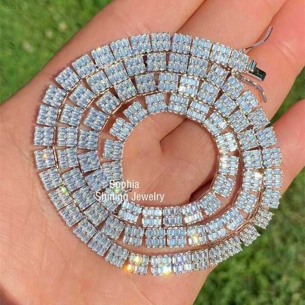 custom name solid 925 sterling silver tennis chain iced lab diamond necklace 5mm hiphop baguette bracelet
custom name solid 925 sterling silver tennis chain iced lab diamond necklace 5mm hiphop baguette bracelet