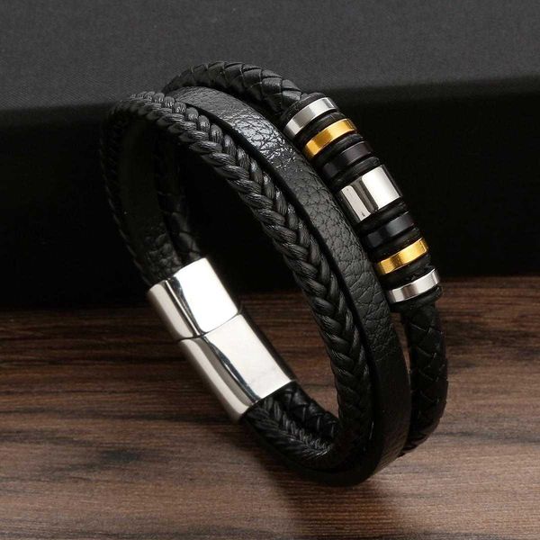stainless steel multi layer woven mens titanium bracelet fashion leather can carve writing set, Golden;silver
stainless steel multi layer woven mens titanium bracelet fashion leather can carve writing set, Golden;silver