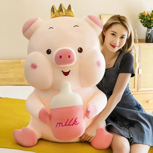 Soft Fat Cartoon Piggy Plush Doll Giant Cute Baby Bottle Pig Toy Large Bed Girl Carrying Sleeping Pillow Decoration Gift 35inch 90cm, Pink
Soft Fat Cartoon Piggy Plush Doll Giant Cute Baby Bottle Pig Toy Large Bed Girl Carrying Sleeping Pillow Decoration Gift 35inch 90cm, Pink