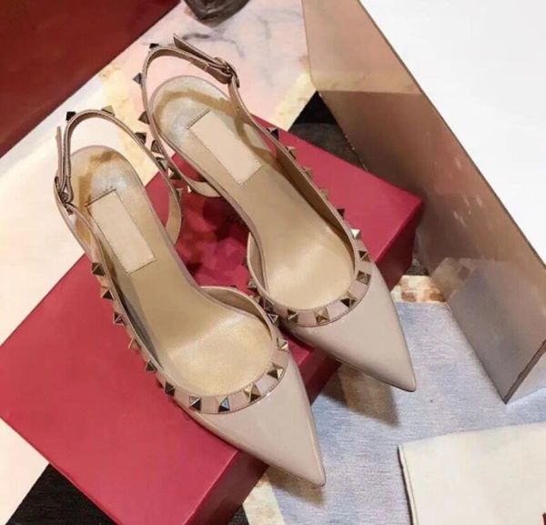 with box valentinoity designer vt sandal fashion sandals women pumps high heels shoes casual designer gold matt leather studded spikes s fyl, Black
with box valentinoity designer vt sandal fashion sandals women pumps high heels shoes casual designer gold matt leather studded spikes s fyl, Black
