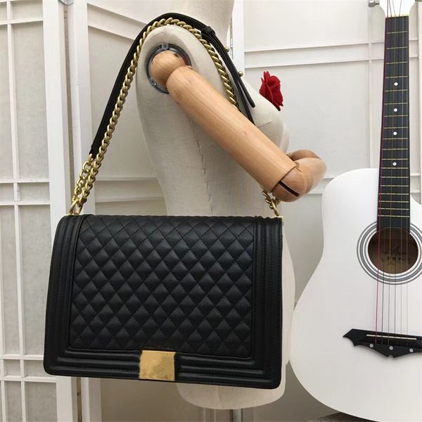 designer bag gilded buckle with full leather plain pattern imported cowhide plain grid leather wear-resistant and color resistant single sho
designer bag gilded buckle with full leather plain pattern imported cowhide plain grid leather wear-resistant and color resistant single sho