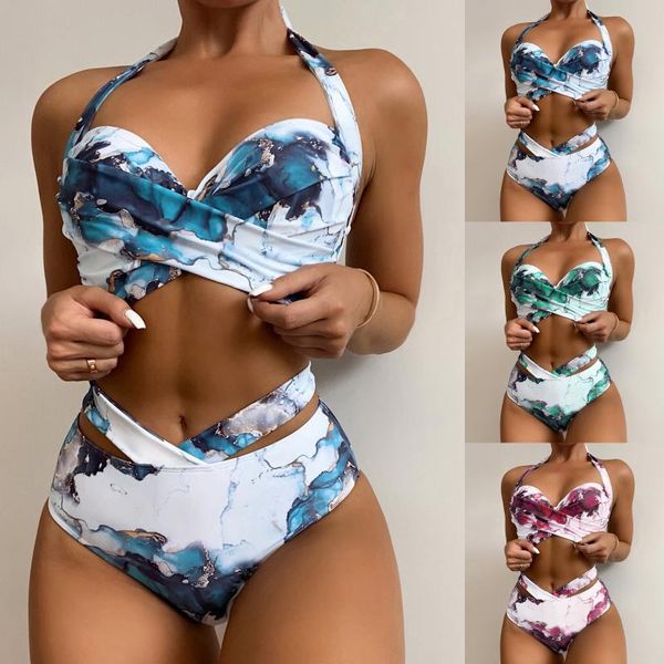 swimwear bikinis swimwear women swimsuit 2023 summer two piece sets push up female halter ruched wrap front high waist bathing suit, White;black
swimwear bikinis swimwear women swimsuit 2023 summer two piece sets push up female halter ruched wrap front high waist bathing suit, White;black