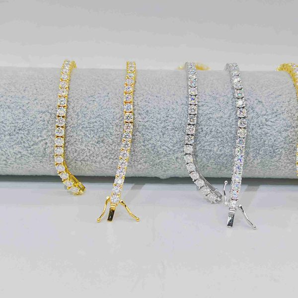 wholesale stock 3mm vvs moissanite tennis chain gold filled hip hop jewelry necklace chain, Silver
wholesale stock 3mm vvs moissanite tennis chain gold filled hip hop jewelry necklace chain, Silver