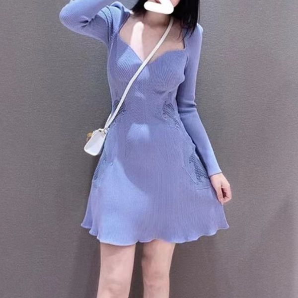casual dresses women pastel blue lace insert knit mini dress s-elf-portrait, Black;gray
casual dresses women pastel blue lace insert knit mini dress s-elf-portrait, Black;gray