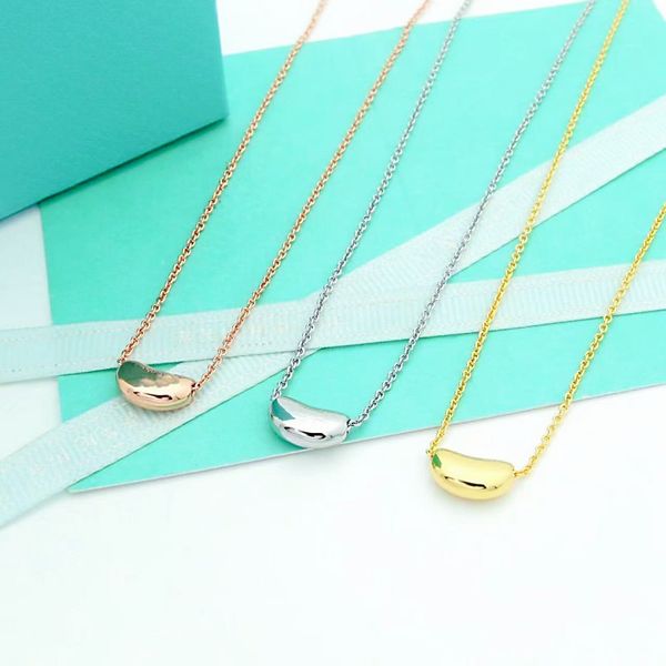 designer women's necklace classic bean pendant fashion luxury jewelry girl holiday gift box, Golden;silver
designer women's necklace classic bean pendant fashion luxury jewelry girl holiday gift box, Golden;silver
