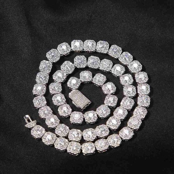 european and american hip-hop 9mm square rock sugar zircon necklace trendy men's trendy personality fashion hiphop accessories, Silver
european and american hip-hop 9mm square rock sugar zircon necklace trendy men's trendy personality fashion hiphop accessories, Silver