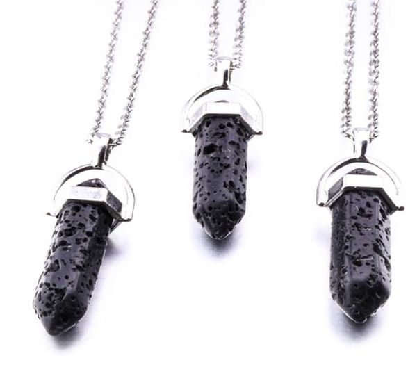 hexagonal prism black lava stone necklace aromatherapy essential oil perfume diffuser pendant necklace jewelry women8815173, Silver
hexagonal prism black lava stone necklace aromatherapy essential oil perfume diffuser pendant necklace jewelry women8815173, Silver