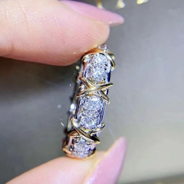 wholesale women love band ring t designer eternity diamonique cz simulated diamond 10kt white&yellow gold filled wedding brand cross rings f, Golden;silver
wholesale women love band ring t designer eternity diamonique cz simulated diamond 10kt white&yellow gold filled wedding brand cross rings f, Golden;silver