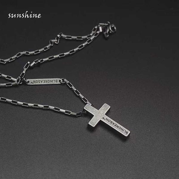 european and american personality necklace men's fashion s925 sterling silver retro cross simple and versatile hip hop street women
european and american personality necklace men's fashion s925 sterling silver retro cross simple and versatile hip hop street women