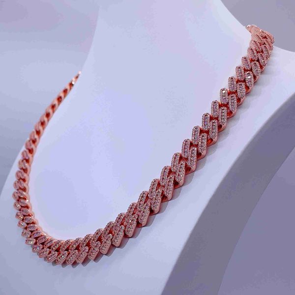 custom jewelry luxury buss down three row fully iced out 13mm vvss moissanite diamond miami cuban link chain, Silver
custom jewelry luxury buss down three row fully iced out 13mm vvss moissanite diamond miami cuban link chain, Silver