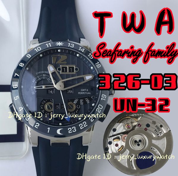 twa 326-03 black toro perpetual calendar luxury men's watch un-32 automatic chain closing movement, 316l steel/ceramic rim/button/crown, Slivery;brown
twa 326-03 black toro perpetual calendar luxury men's watch un-32 automatic chain closing movement, 316l steel/ceramic rim/button/crown, Slivery;brown