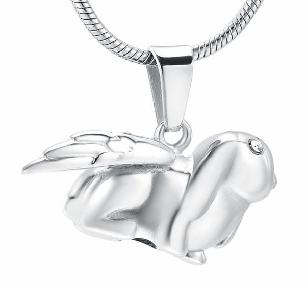 zzl081 angel wing rabbit stainless steel keepsake urn necklace with crystal eyes pet memorial jewelry for cremation ashes3269750, Silver
zzl081 angel wing rabbit stainless steel keepsake urn necklace with crystal eyes pet memorial jewelry for cremation ashes3269750, Silver
