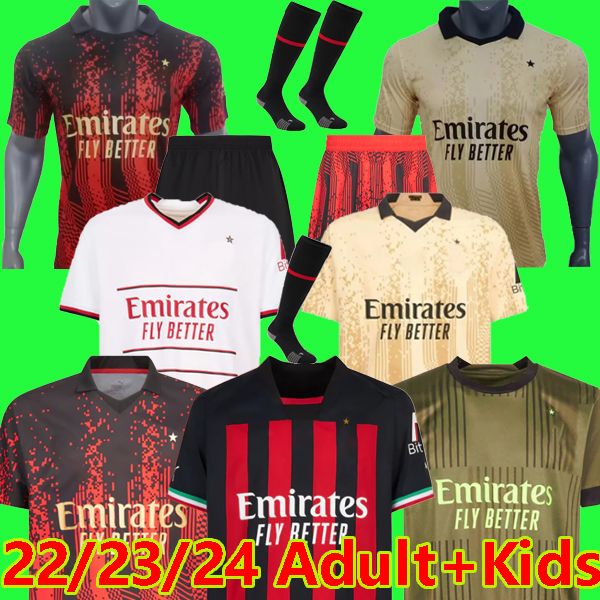 2023 ibrahimovic soccer jerseys ac milans 23 24 giroud 4th de ketelaere football shirt 2023 tonali rebic camiseta de futbol theo brahim men, Black;yellow
2023 ibrahimovic soccer jerseys ac milans 23 24 giroud 4th de ketelaere football shirt 2023 tonali rebic camiseta de futbol theo brahim men, Black;yellow
