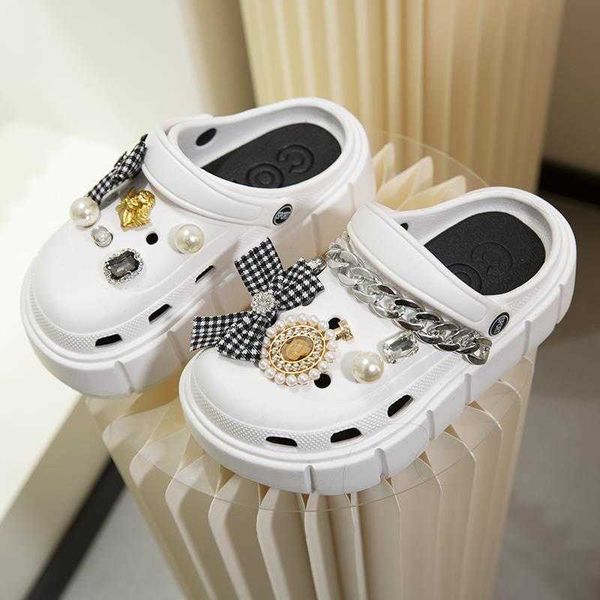 sandals cute decor women vented clogs sandals platform summer outdoor close toe slippers beach slides brand new fashion designer shoes 23041, Black
sandals cute decor women vented clogs sandals platform summer outdoor close toe slippers beach slides brand new fashion designer shoes 23041, Black