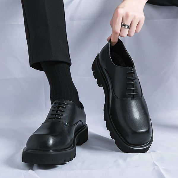 men japan karajuku korean style fashion streetwear thick platform casual patent leather shoes male lace up dress leather shoes, Black
men japan karajuku korean style fashion streetwear thick platform casual patent leather shoes male lace up dress leather shoes, Black