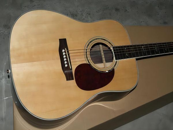 classic acoustic dreadnought guitar solid spruce abalone binding body flower inlay fret board acoustic guitar369
classic acoustic dreadnought guitar solid spruce abalone binding body flower inlay fret board acoustic guitar369