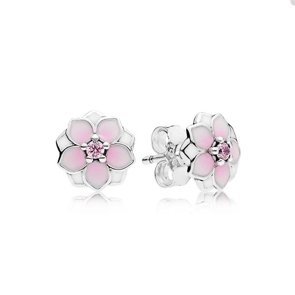 pink magnolia stud earrings for pandora jewelry authentic sterling silver wedding party earring set for women sisters gift cute flower earri, Golden;silver
pink magnolia stud earrings for pandora jewelry authentic sterling silver wedding party earring set for women sisters gift cute flower earri, Golden;silver