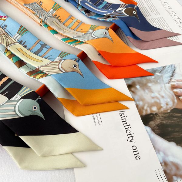 and high-end flying sky dream twill silk scarf arm bag silk ribbon small ribbon thin narrow double-sided wrapped handle ribbon, Blue;gray
and high-end flying sky dream twill silk scarf arm bag silk ribbon small ribbon thin narrow double-sided wrapped handle ribbon, Blue;gray
