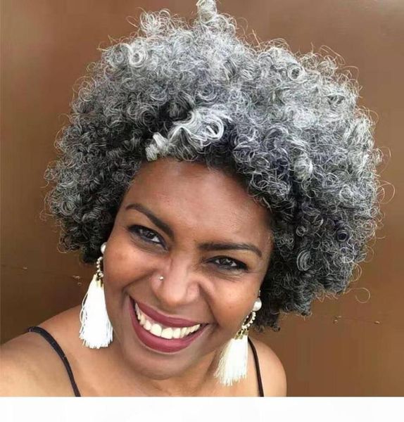 women gray hair extension grey hair dye silver afro puff kinky curly drawstring human hair ponytails clip in real remy 100g 120g 12784326, Black
women gray hair extension grey hair dye silver afro puff kinky curly drawstring human hair ponytails clip in real remy 100g 120g 12784326, Black