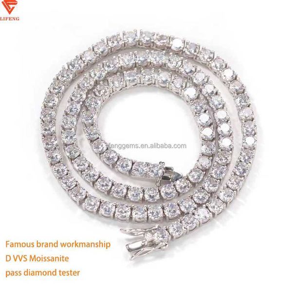 selling hip hop s925 tennis chain 5mm jewelry for men iced out vvs moissanite diamond hip hop tennis chain, Silver
selling hip hop s925 tennis chain 5mm jewelry for men iced out vvs moissanite diamond hip hop tennis chain, Silver