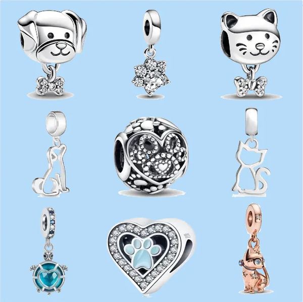 925 charm beads accessories fit pandora charms jewelry kitten puppy tortoise animal bead, Black
925 charm beads accessories fit pandora charms jewelry kitten puppy tortoise animal bead, Black