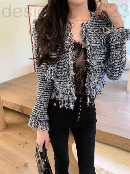 women's jackets luxuriousm 2023 rand spring jacket new autumn winter fashion tassel tweed coat cardigan designer high-grade casual coat, Black;brown
women's jackets luxuriousm 2023 rand spring jacket new autumn winter fashion tassel tweed coat cardigan designer high-grade casual coat, Black;brown