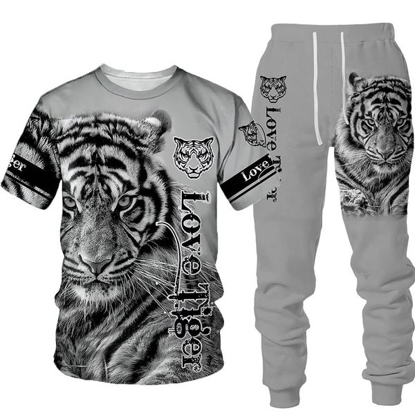 men's tracksuits animal 3d tiger printed pants matching sets men t-shirts sportwear tracksuit spring and summer men's clothing 23, Gray
men's tracksuits animal 3d tiger printed pants matching sets men t-shirts sportwear tracksuit spring and summer men's clothing 23, Gray