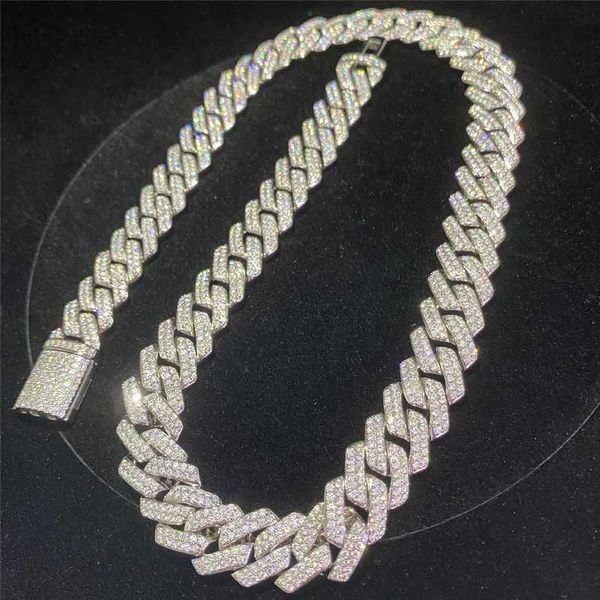 wholesale hip hop popular design trend bar moissanite cuban chain men's and women's s925 temperament necklace accessories, Silver
wholesale hip hop popular design trend bar moissanite cuban chain men's and women's s925 temperament necklace accessories, Silver