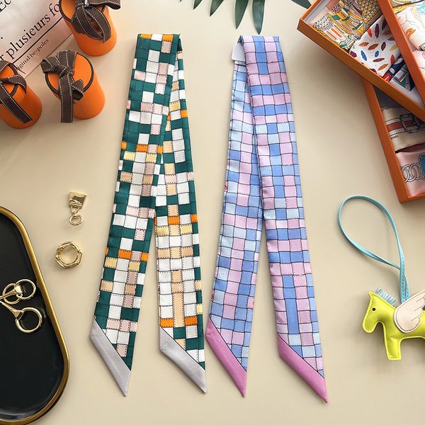 and high-endh ribbon silk twill silk scarf thin strip silk arm bag ribbon narrow small decorative wrapped bag handle strap hors, Blue;gray
and high-endh ribbon silk twill silk scarf thin strip silk arm bag ribbon narrow small decorative wrapped bag handle strap hors, Blue;gray