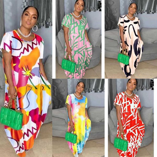 plus size 3xl womens designer dress crew neck short sleeve with pocket loose casual print dresses large long skirt, Black
plus size 3xl womens designer dress crew neck short sleeve with pocket loose casual print dresses large long skirt, Black