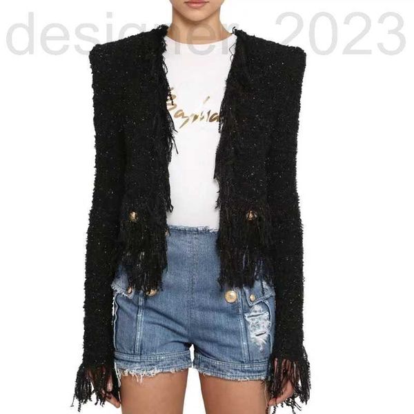 women's jackets luxuriousm rand jacket new 2023 spring fashion letter tassel metal uckle coat cardigan designer high-grade casual coat, Black;brown
women's jackets luxuriousm rand jacket new 2023 spring fashion letter tassel metal uckle coat cardigan designer high-grade casual coat, Black;brown