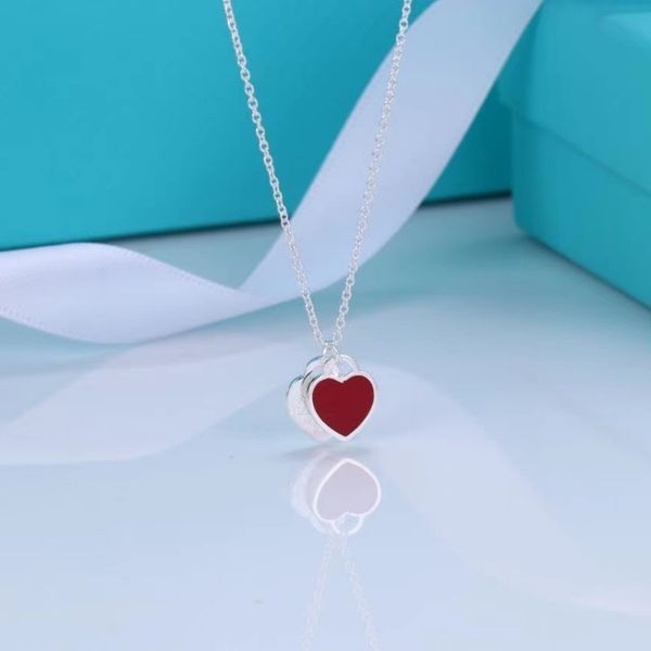 luxury double heart necklace ladies stainless steel heart-shaped diamond pendant designer neck jewelry christmas gift women accessories whol, Silver
luxury double heart necklace ladies stainless steel heart-shaped diamond pendant designer neck jewelry christmas gift women accessories whol, Silver