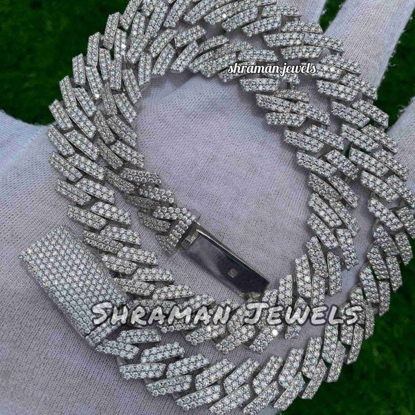 925 sterling silver fully iced out vvs moissanite diamond solid miami cuban link chain 14mm hip hop necklace
925 sterling silver fully iced out vvs moissanite diamond solid miami cuban link chain 14mm hip hop necklace