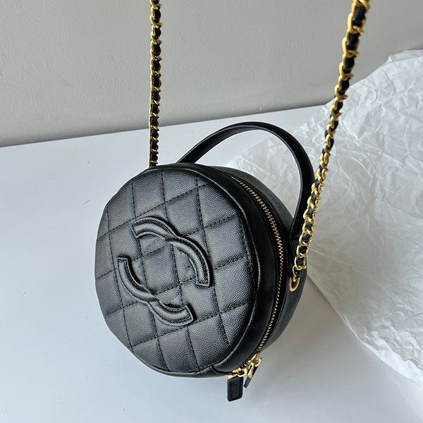 womens round style valentine day bag classic handle totes quilted caviar leather luxury designer clutch mini cosmetic case vanity pocket lug
womens round style valentine day bag classic handle totes quilted caviar leather luxury designer clutch mini cosmetic case vanity pocket lug