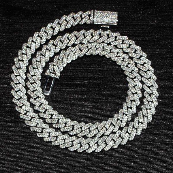 custom fine jewelry cuban necklace 15mm vvs diamond moissanite cuban link chain, Silver
custom fine jewelry cuban necklace 15mm vvs diamond moissanite cuban link chain, Silver